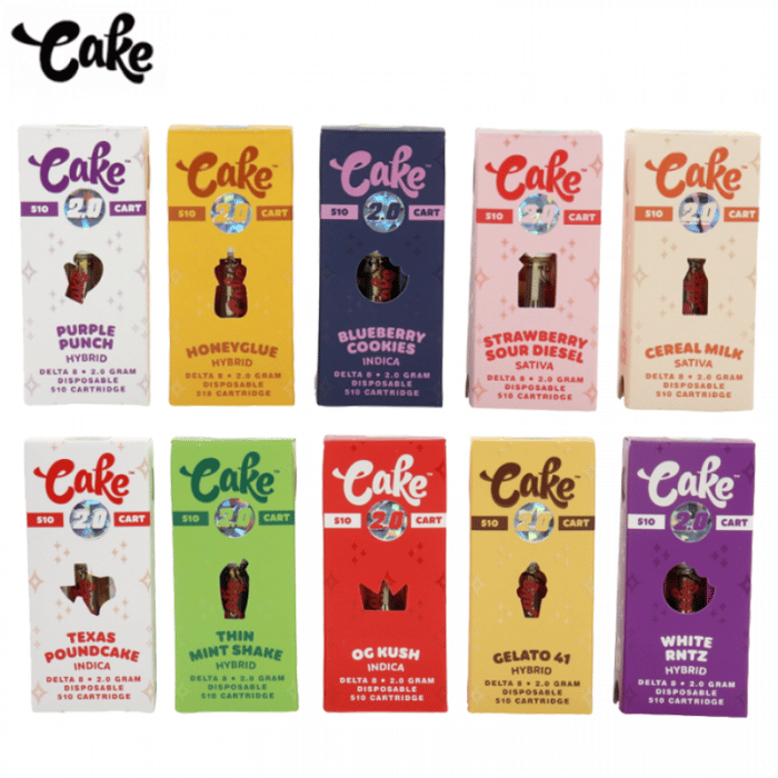 Cake D8 Vape Cartridge 2GM/5CT/PK